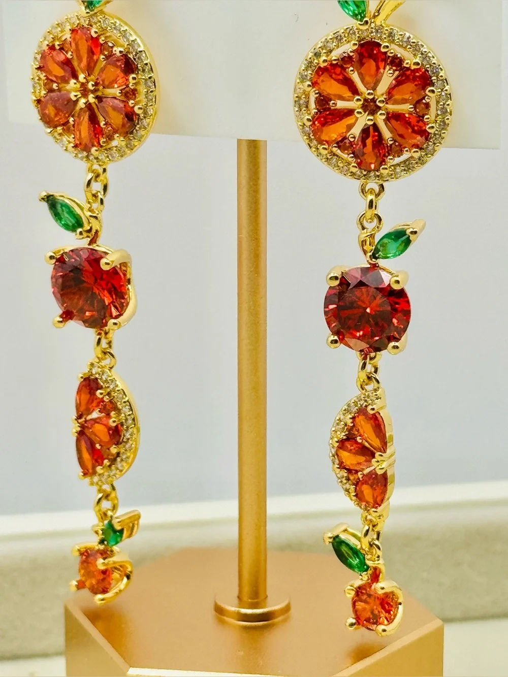 Kate Spade 🍊Sweet Citrus Orange Statement Earrings NEW